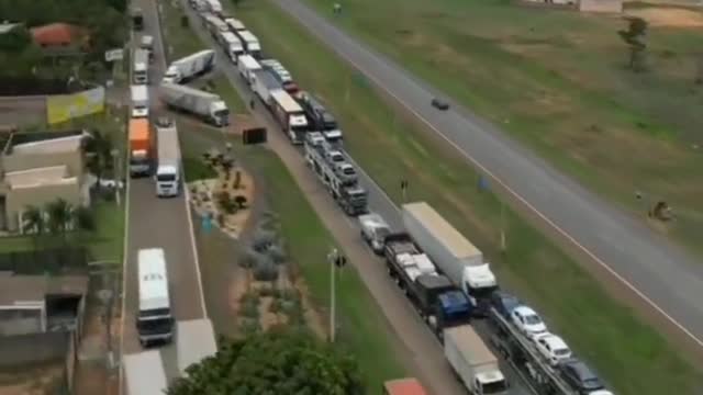 Truckers, farmers and patriots take Brazil