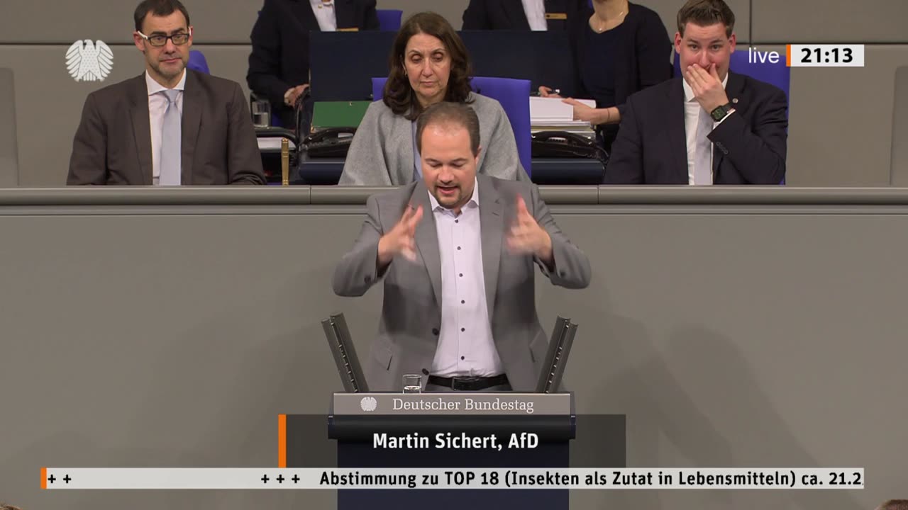 Martin Sichert Rede vom 16.03.2023 - Insekten als Zutat in Lebensmitteln