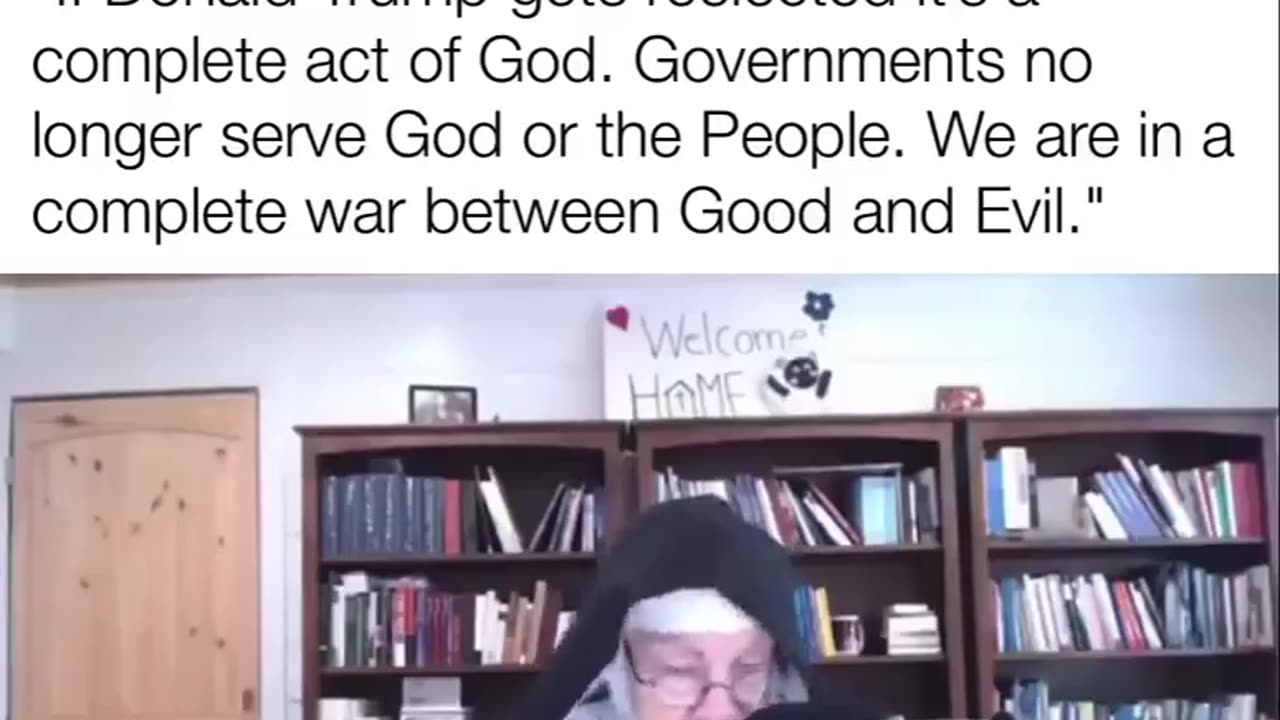 Nun says Donald Trump Being Re-elected President Is An Act Of God.