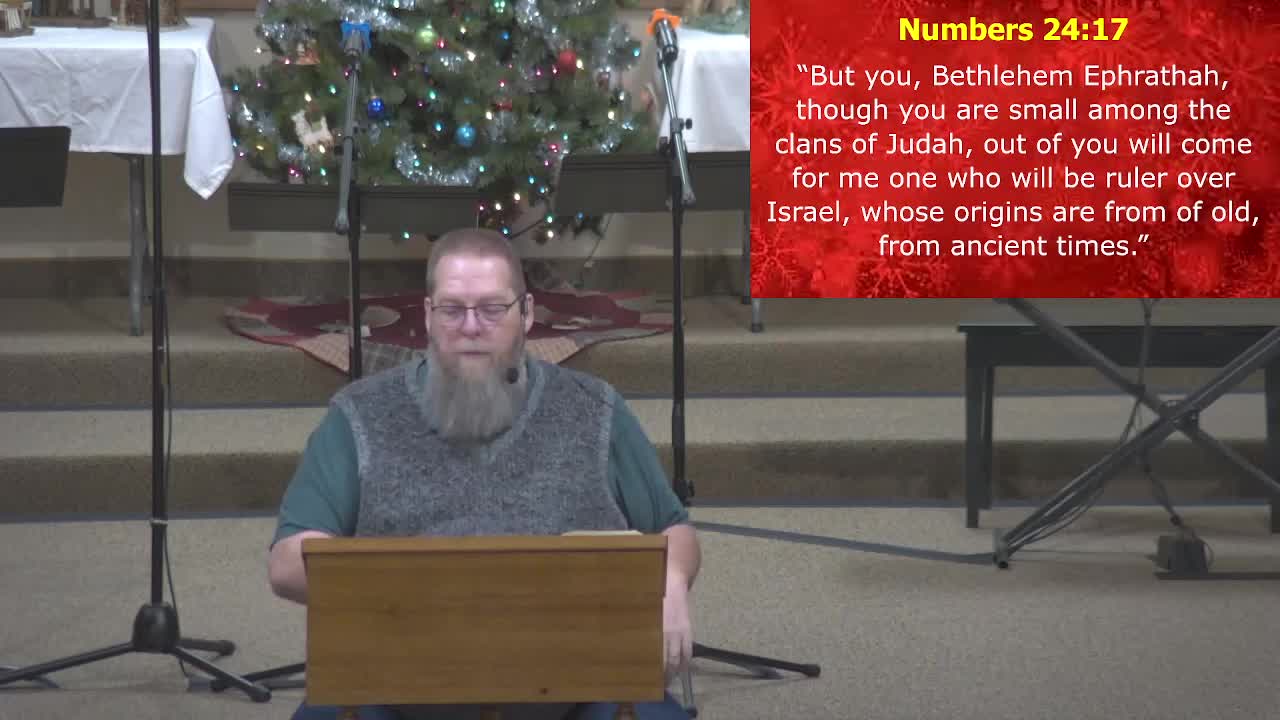 Sunday Sermon at Moose Creek Baptist Church 12-18-2022