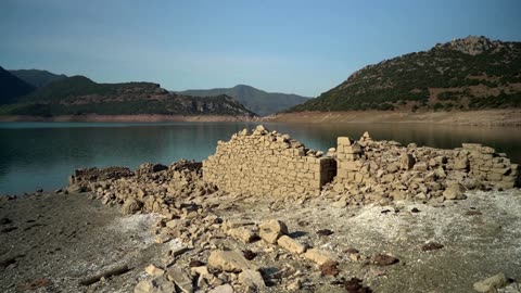 A lake that supplies water for millions of Greeks is shrinking