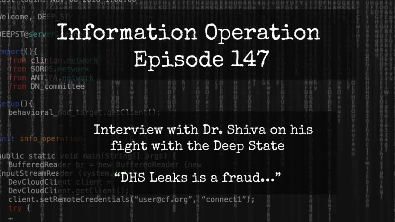 IO Episode 147 - Interview with Dr. Shiva on Fight with Deep State