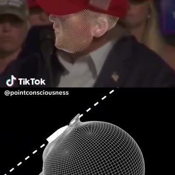 Digital simulation on Trump assassination attempt.