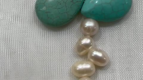 Handmade + Knotting Unique 36” Necklace with Freshwater Pearl, Cubic Zirconia