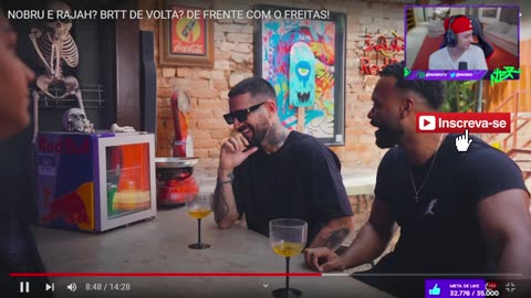 NOBRU REAGINDO AO VÍDEO DO FLUXO ; NOBRU E RAJAH? BRTT DE VOLTA? DE FRENTE COM O FREITAS!