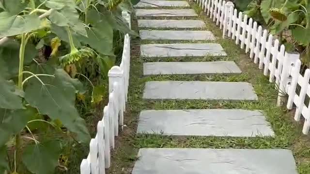 This is a flower-watching path