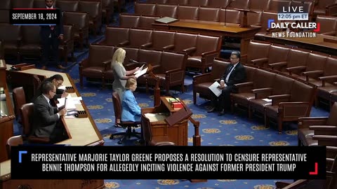 Rep. Marjorie Taylor Greene Proposes A Resolution To Censure Rep. Bennie Thompson