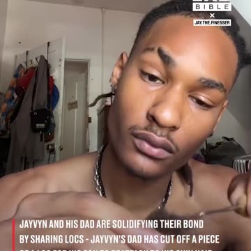 Attaching my dad's dreadlock to my own