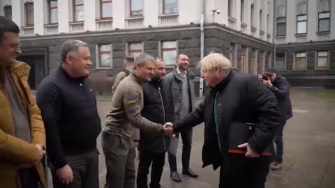 Boris Johnson, straight from Davos to Ukraine today.