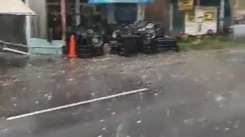 Hail Storm looms over parts of West Indonesia.