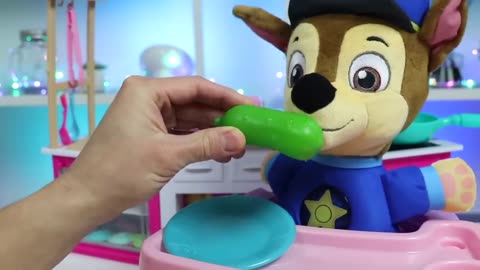 Paw Patrol Baby Skye Feels Sick and Gets Toy Ambulance Doctor Checkup & Kids Learning Imagine Ink!