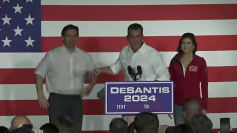 Presidential candidate Ron DeSantis attends the 'Never Back Down' campaign