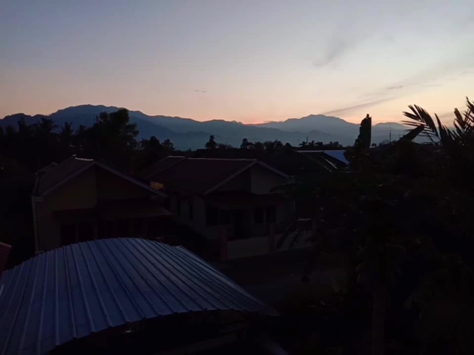 Sunrise di oagi hari yang indah