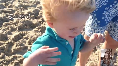 Top Funniest Babies On The Beach - Funny Videos