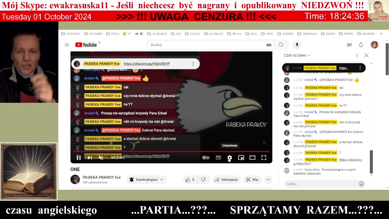 4945 - Moja pierwsza konfrontacja z Oliwią na "PASIEKA PRAWDY live" 👮♀️ - 01.10.2024 rok
