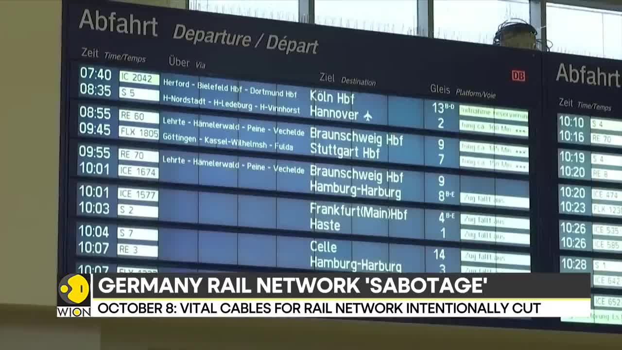 'Sabotage' halts northern Germany rail network | Latest International News | English News | WION