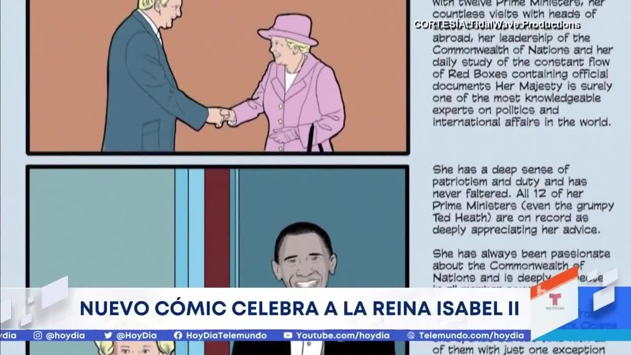 Plasman la vida de la reina Isabel II a un nuevo cómic _ Noticias Telemundo