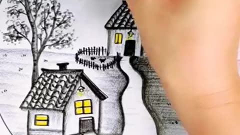 Relaxing Art | Easy Way Of Sketching|