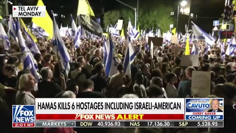 Thousands of Israeli protesters call for cease-fire deal after murder of six hostages