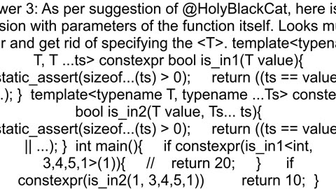 expand parameter pack with boolean operation