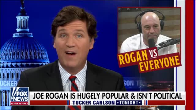 Tucker has a message for politicians trying to censor Joe Rogan