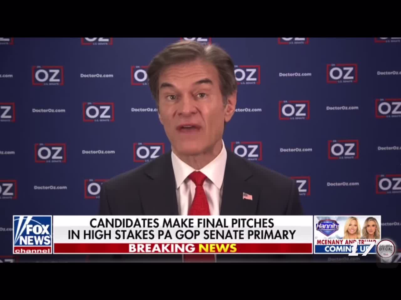 Dr. Oz on with Sean Hannity.