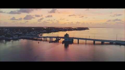 Drone shot of a small island between Cape Coral and Pine Island.