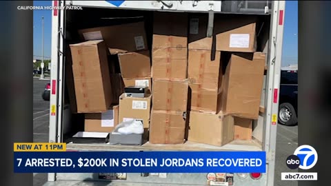 7 arrested, more than $200,000 worth of stolen Nike Jordan shoes recovered