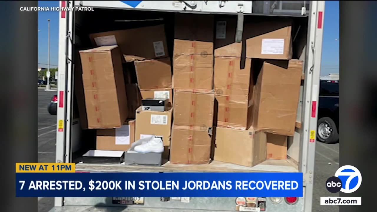 7 arrested, more than $200,000 worth of stolen Nike Jordan shoes recovered