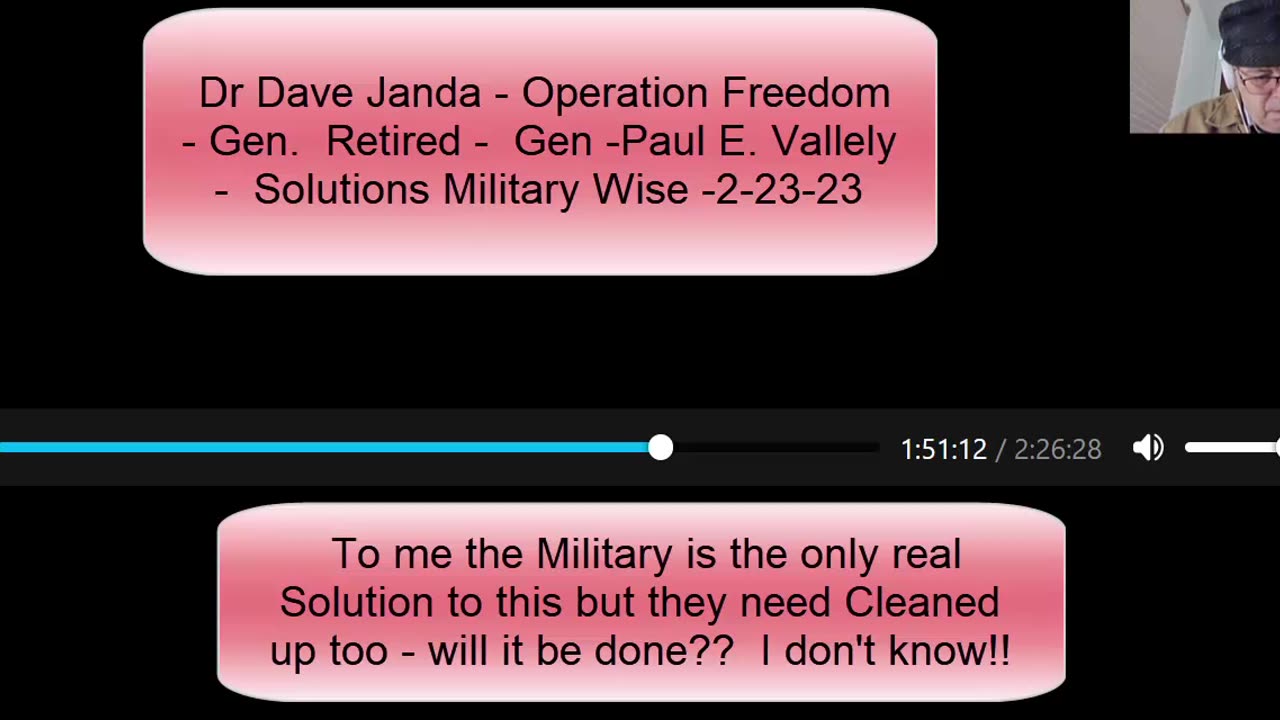 Dr Dave Janda - Retired General Army - Paul E. Vallely - Only way Clean Up this Mess-2-23-23