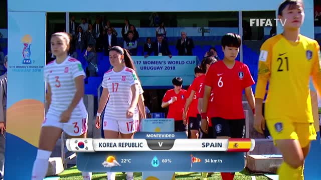 Korea Republic v Spain - FIFA U-17 Women’s World Cup 2018™ - Group D