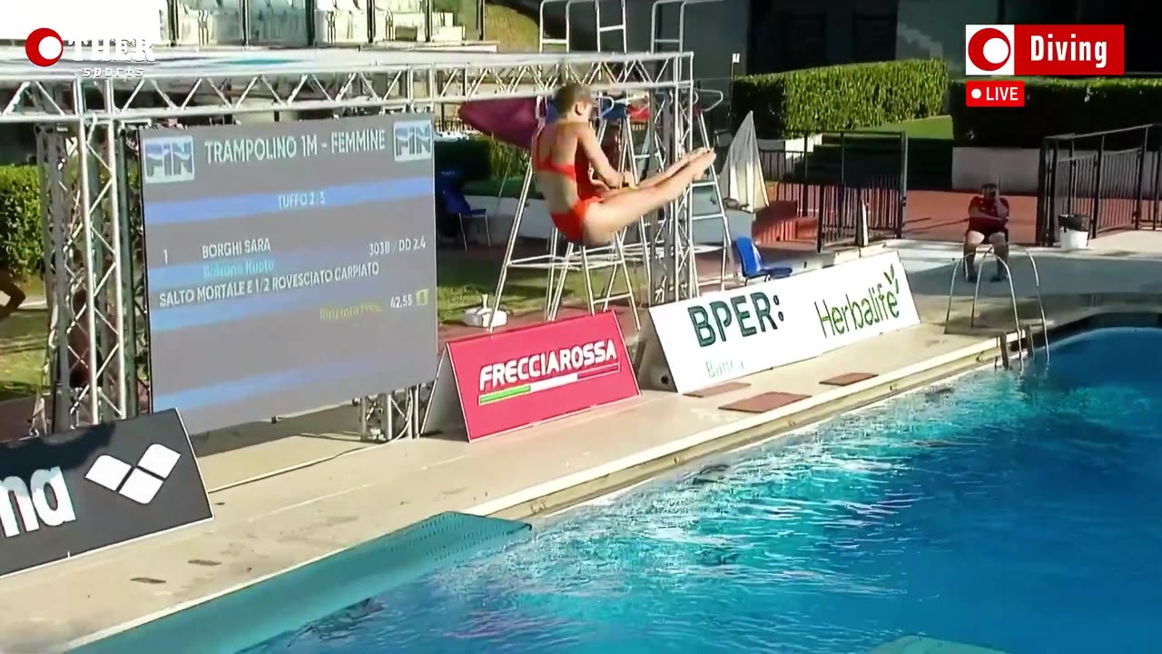 Sara Borghi - 1m Springboard Diving - Women's Diving Summer Championship