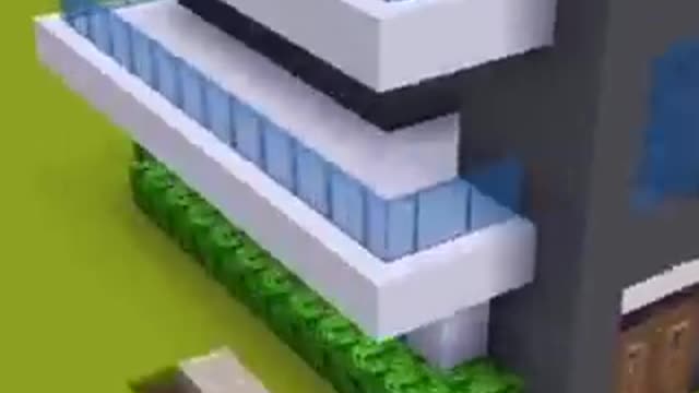 Mini World Block Art Sky block building house timelapse, Mimi World, Animation be like @Minecraft