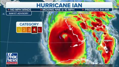 Hurricane Ian strengthens to Category 4 as Florida braces for landfall