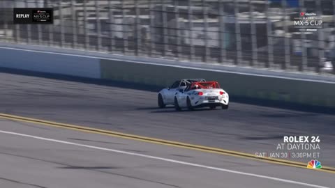 Global Mazda MX-5 Cup 2021. Race 2 Daytona Road Course. Great Save