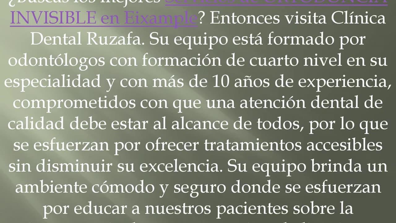 Consigue los mejores Servicios de ORTODONCIA INVISIBLE en Eixample