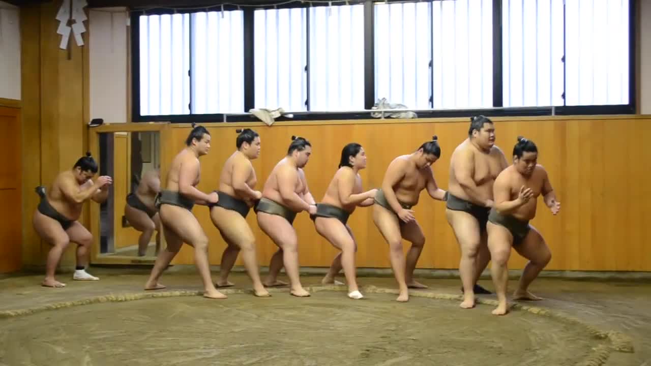 Sumo Training at Ryogoku in Tokyo, Japan