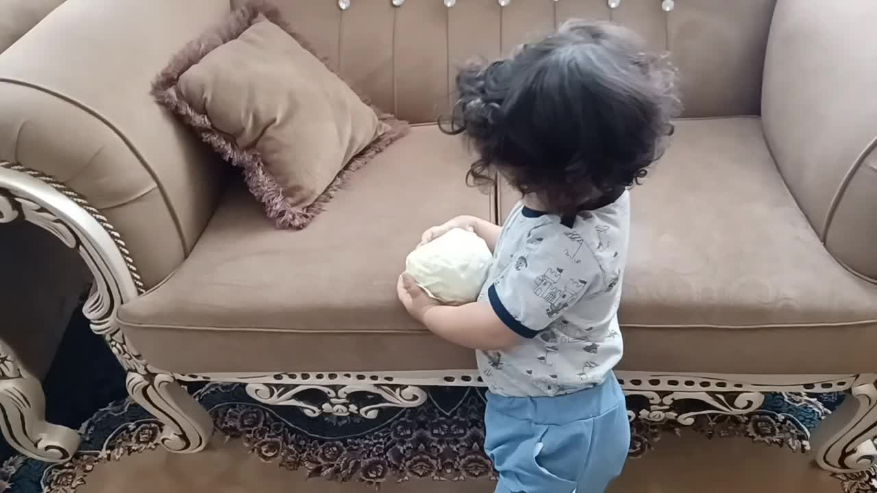 Farhan plays with kale instead of balls