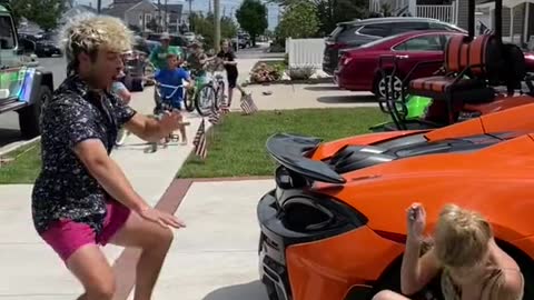They all dropped their bikes and ran