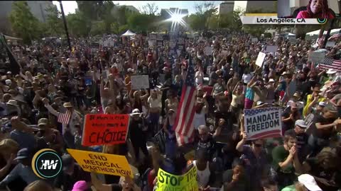 The People's Convoy at Defeat the Mandates at Los Angeles on May 10, 2022