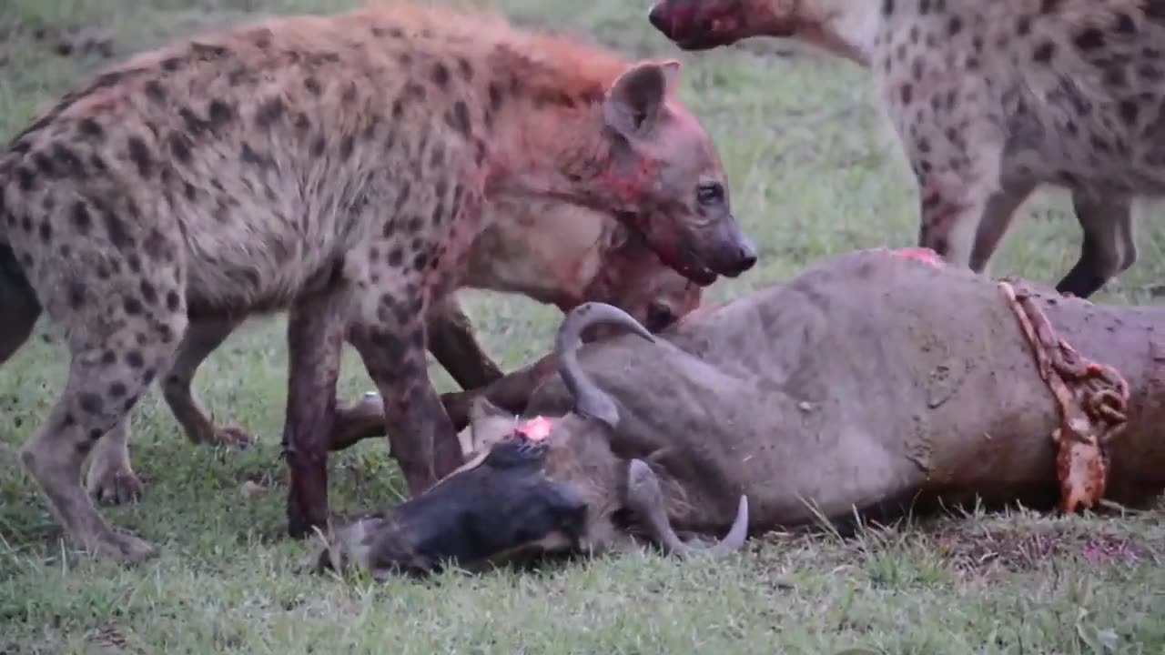 Hyena Vs Wildebeest 😨😳😮