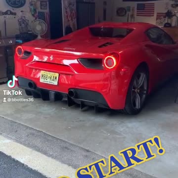 Ferrari 488 Spider Cold Start in NH