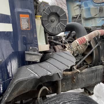 Mac Truck engine running passengers side