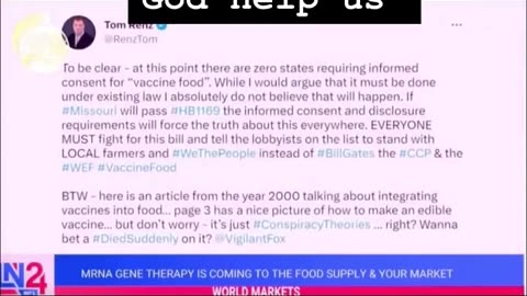 “Several states have confirmed they will be using mRNA vaccines on their livestock”