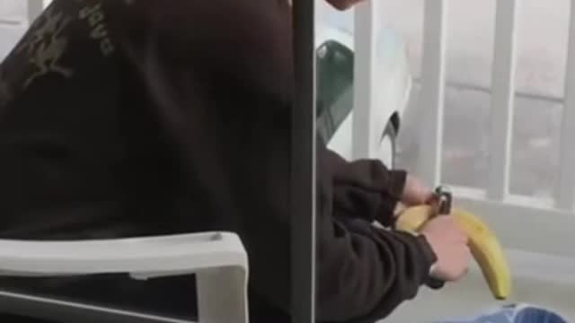 Peel a banana