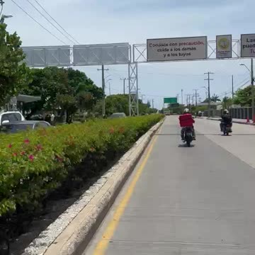 Paro de taxistas Cartagena. Entrada a Bocagrande