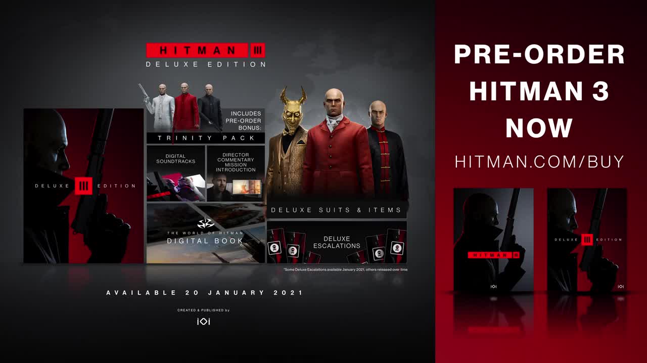 Hitman 3 Official Gameplay Trailer 1080p | 2021 Video Games