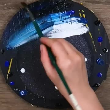 Starry Night 🌌🎨 - Acrylic Painting Time-Lapse