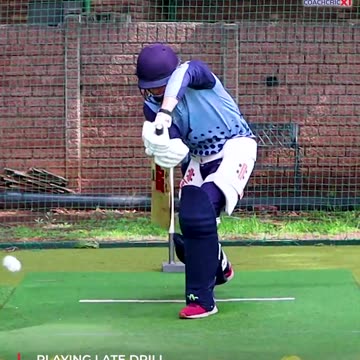 How to play the ball late - Cricket batting drills #Shorts