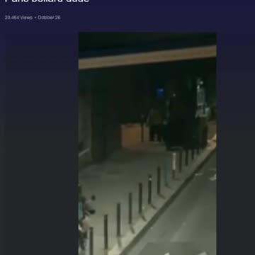 GRAPHIC! "Paris bollard dude"